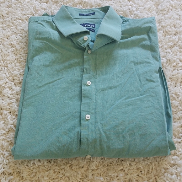 1901 Shirts | 1901 Trim Fit Dress Shirt | Color: Green | Size: L | Corbinnikk's Closet 1901 Shirts | 1901 Trim Fit Dress Shirt | Color: Green | Size: L | Corbinnikk's Closet